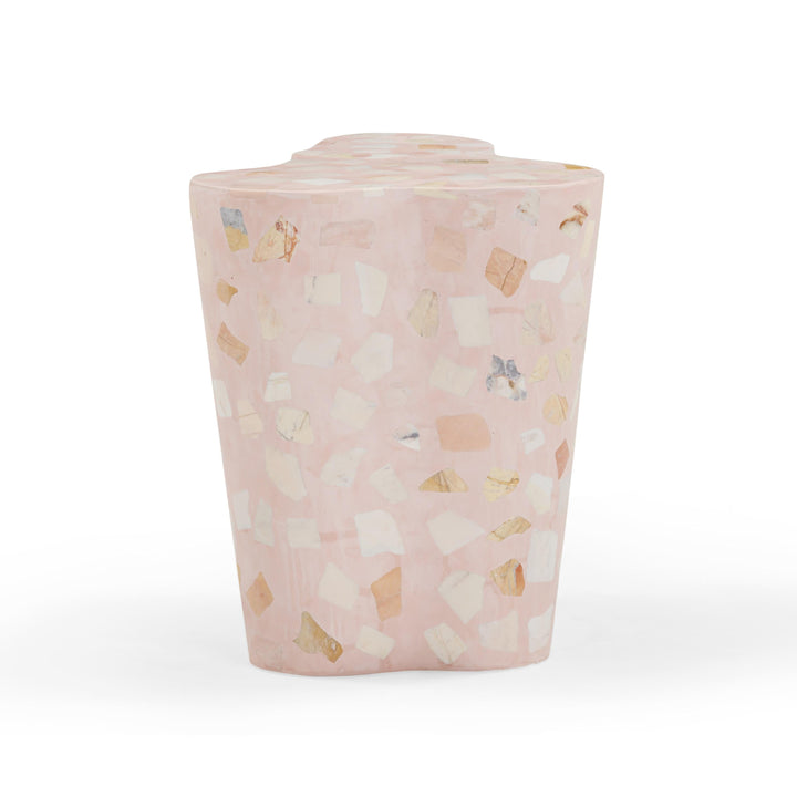 Slab Faux Terrazzo Indoor/Outdoor Side Table