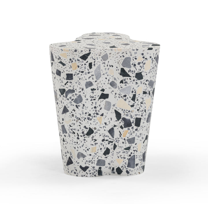 Slab Faux Terrazzo Indoor/Outdoor Side Table