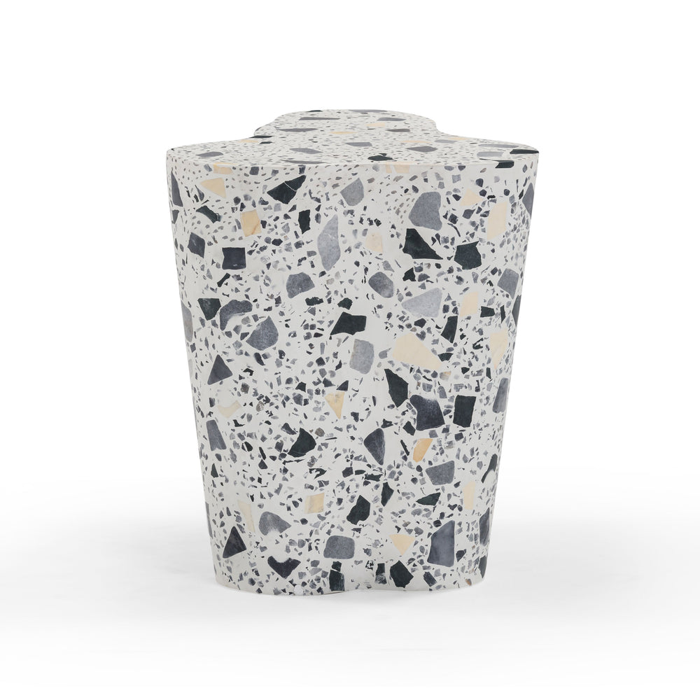 Slab Faux Terrazzo Indoor/Outdoor Side Table