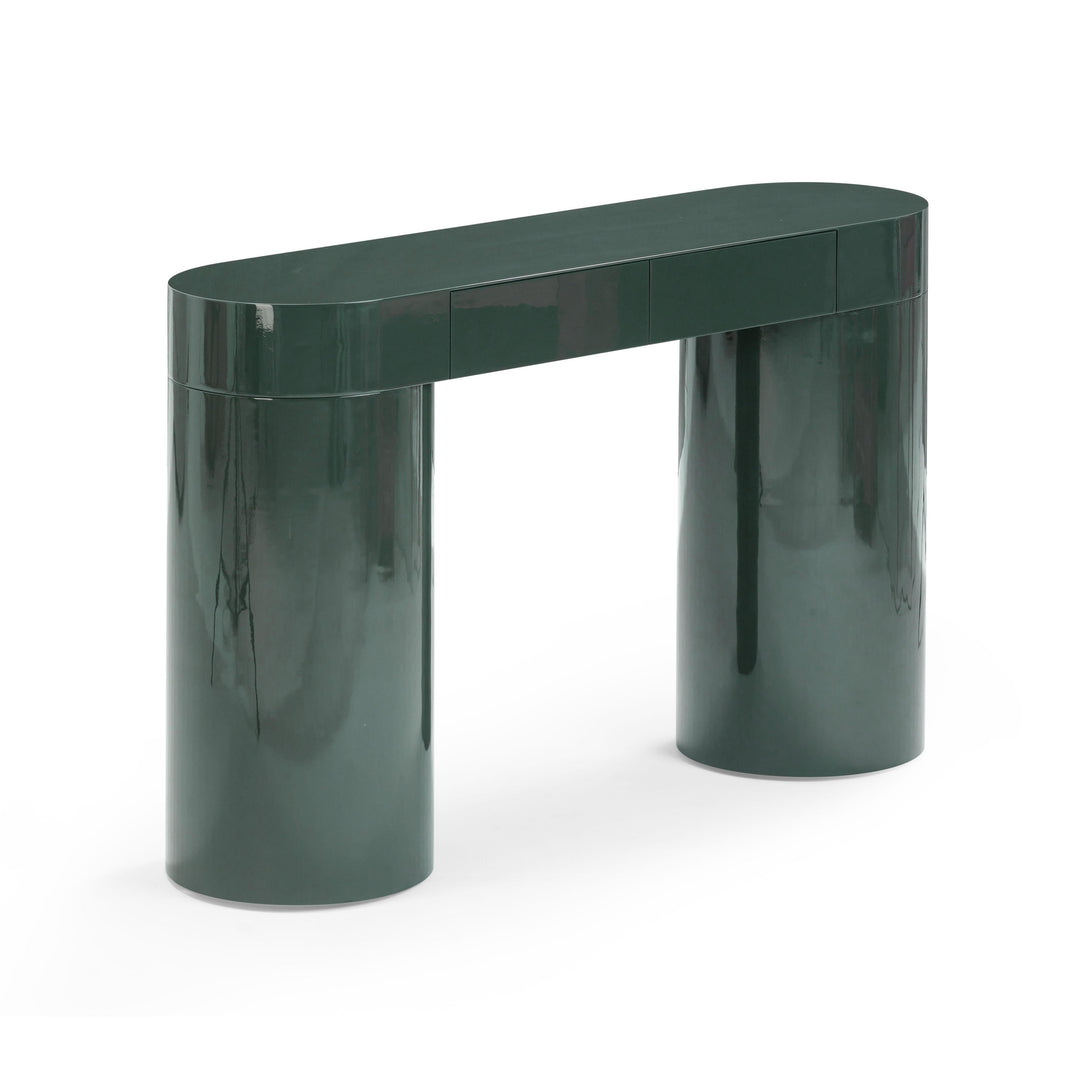 Mira 50" Green High Gloss Console Table