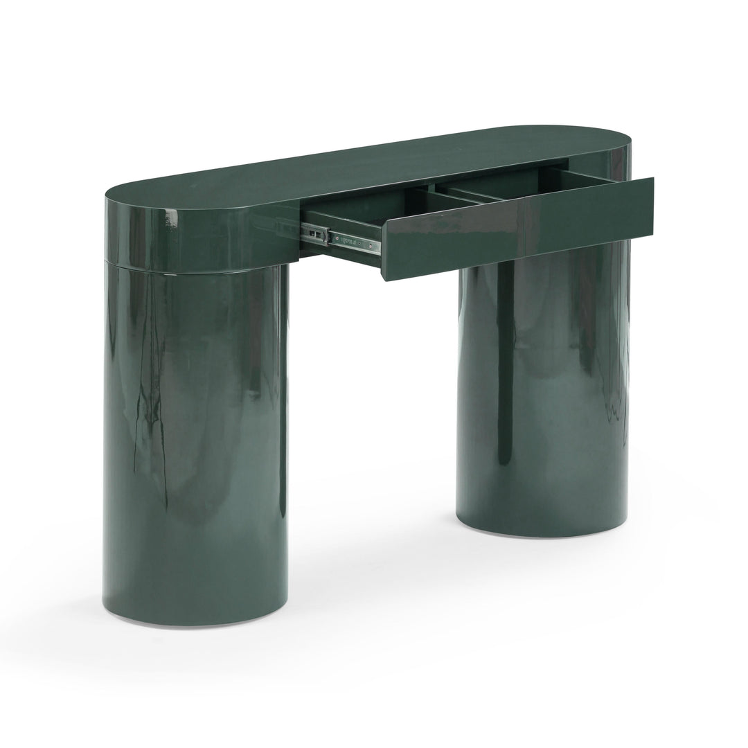 Mira 50" Green High Gloss Console Table