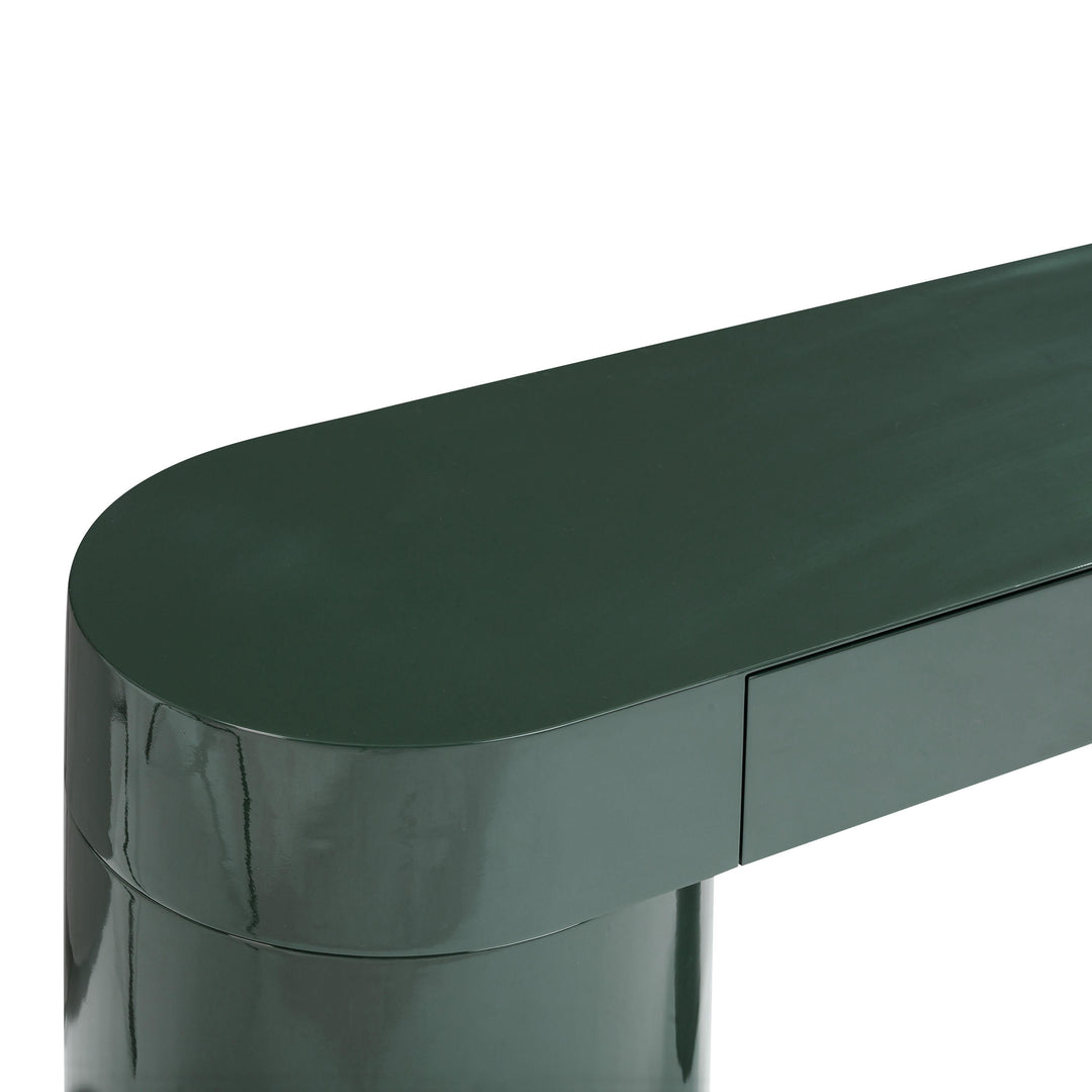 Mira 50" Green High Gloss Console Table