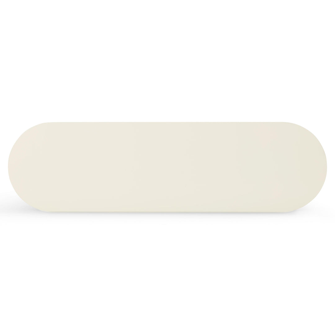 Mira 50" Cream High Gloss Console Table