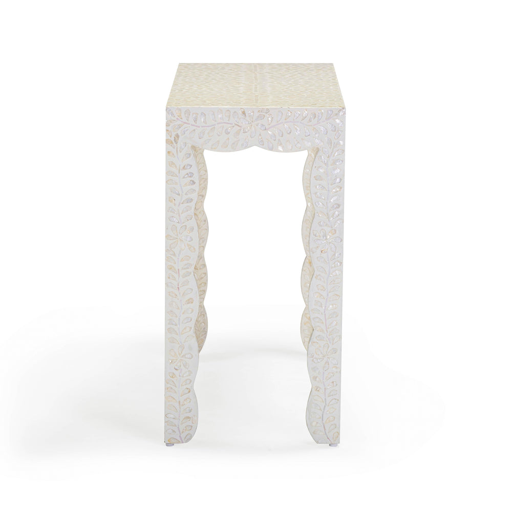 Piara 43" Natural Capiz Shell Console Table