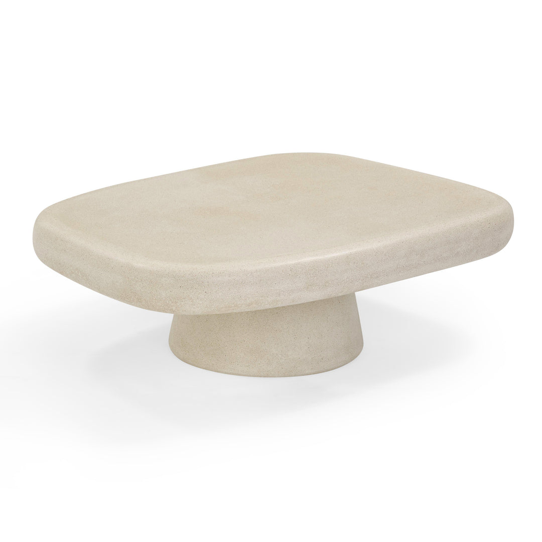 Darial 46" Sandstone Indoor/Outdoor Coffee Table