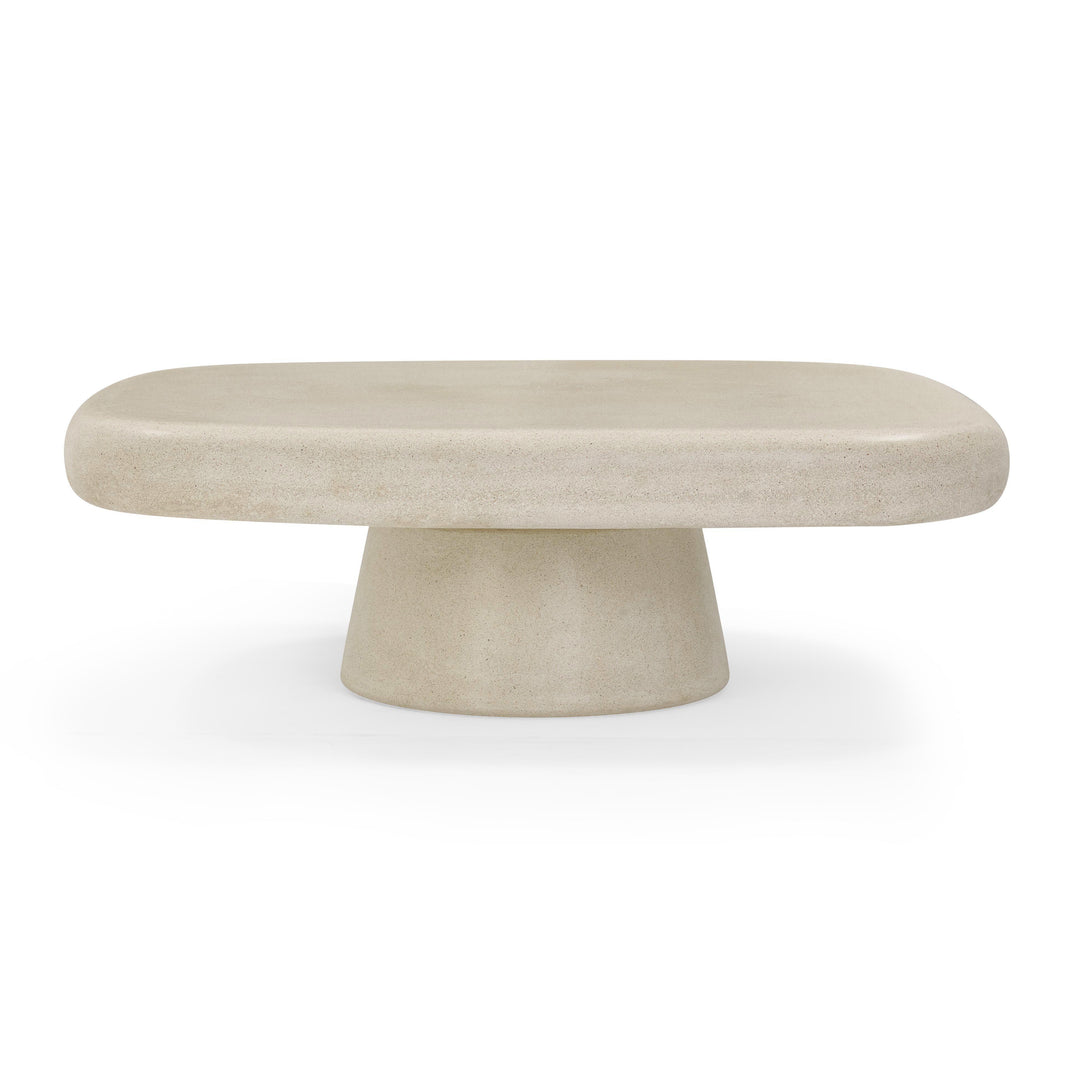 Darial 46" Sandstone Indoor/Outdoor Coffee Table