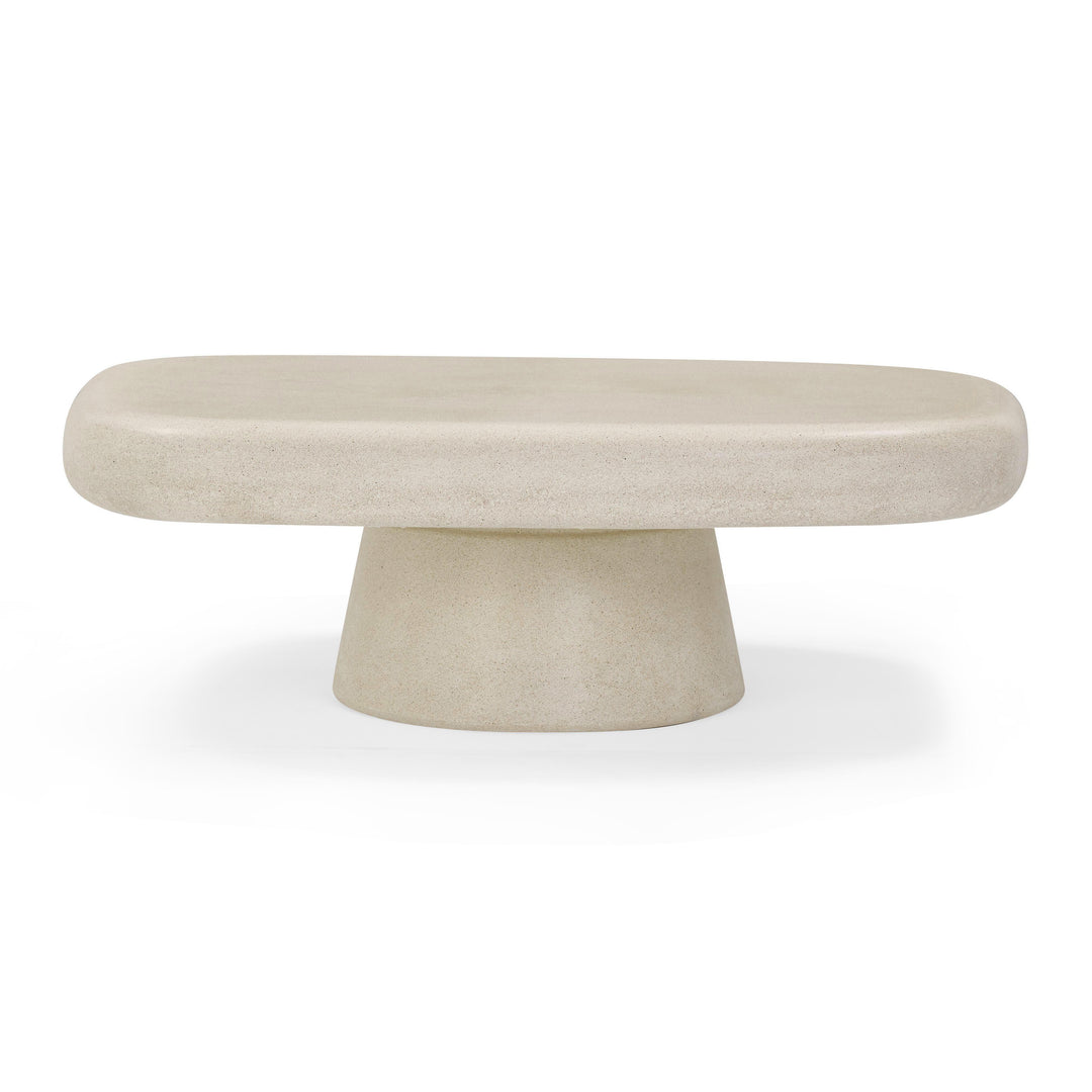 Darial 46" Sandstone Indoor/Outdoor Coffee Table