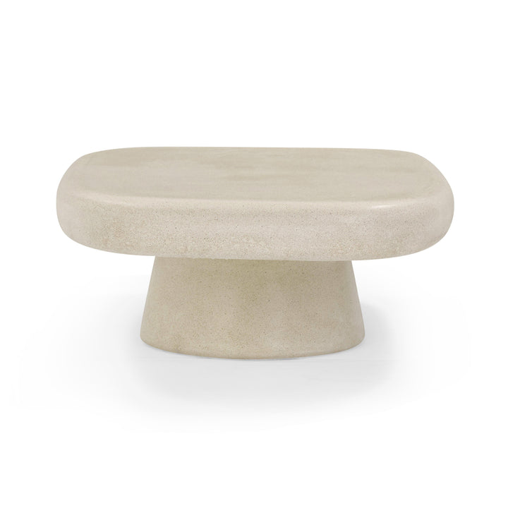 Darial 46" Sandstone Indoor/Outdoor Coffee Table