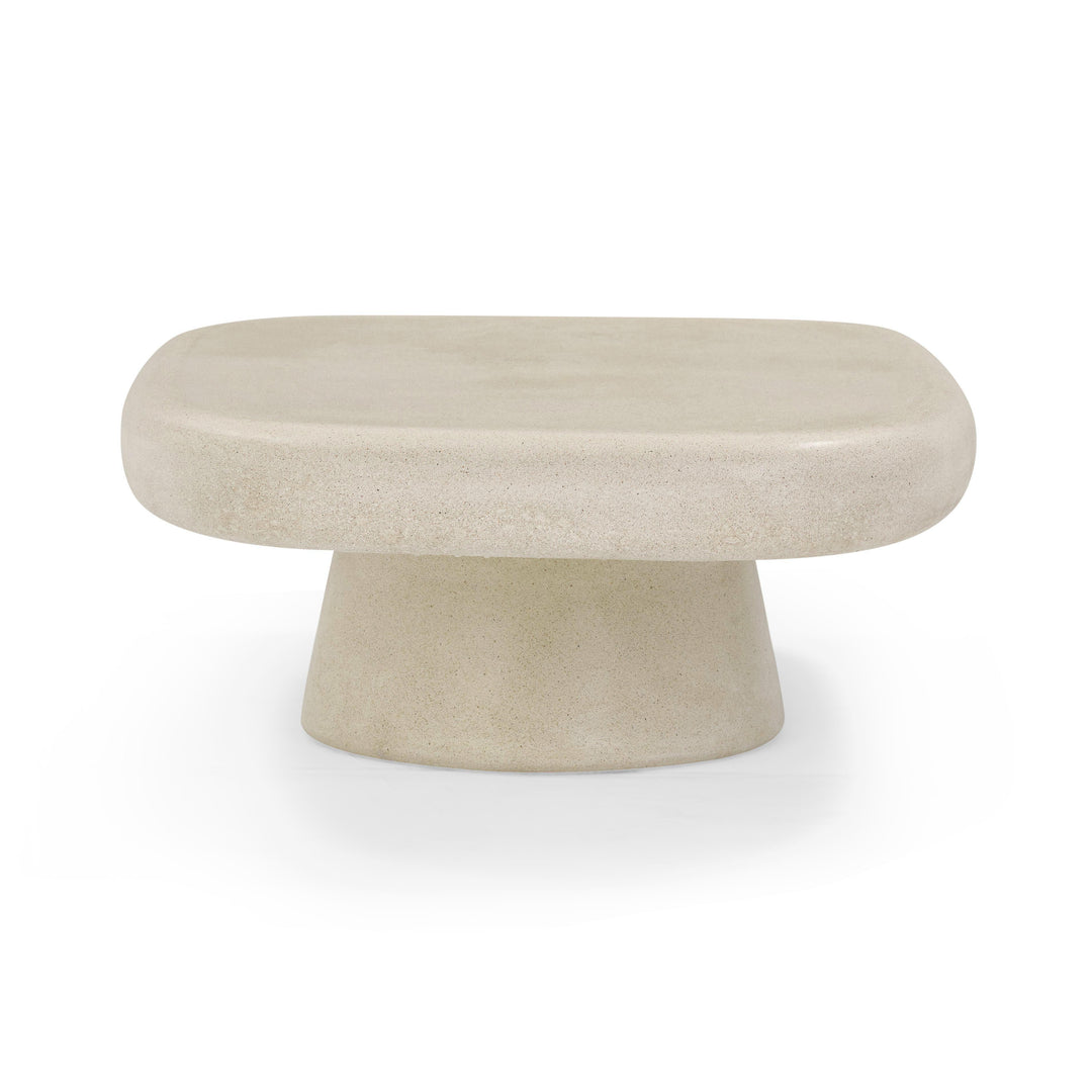 Darial 46" Sandstone Indoor/Outdoor Coffee Table