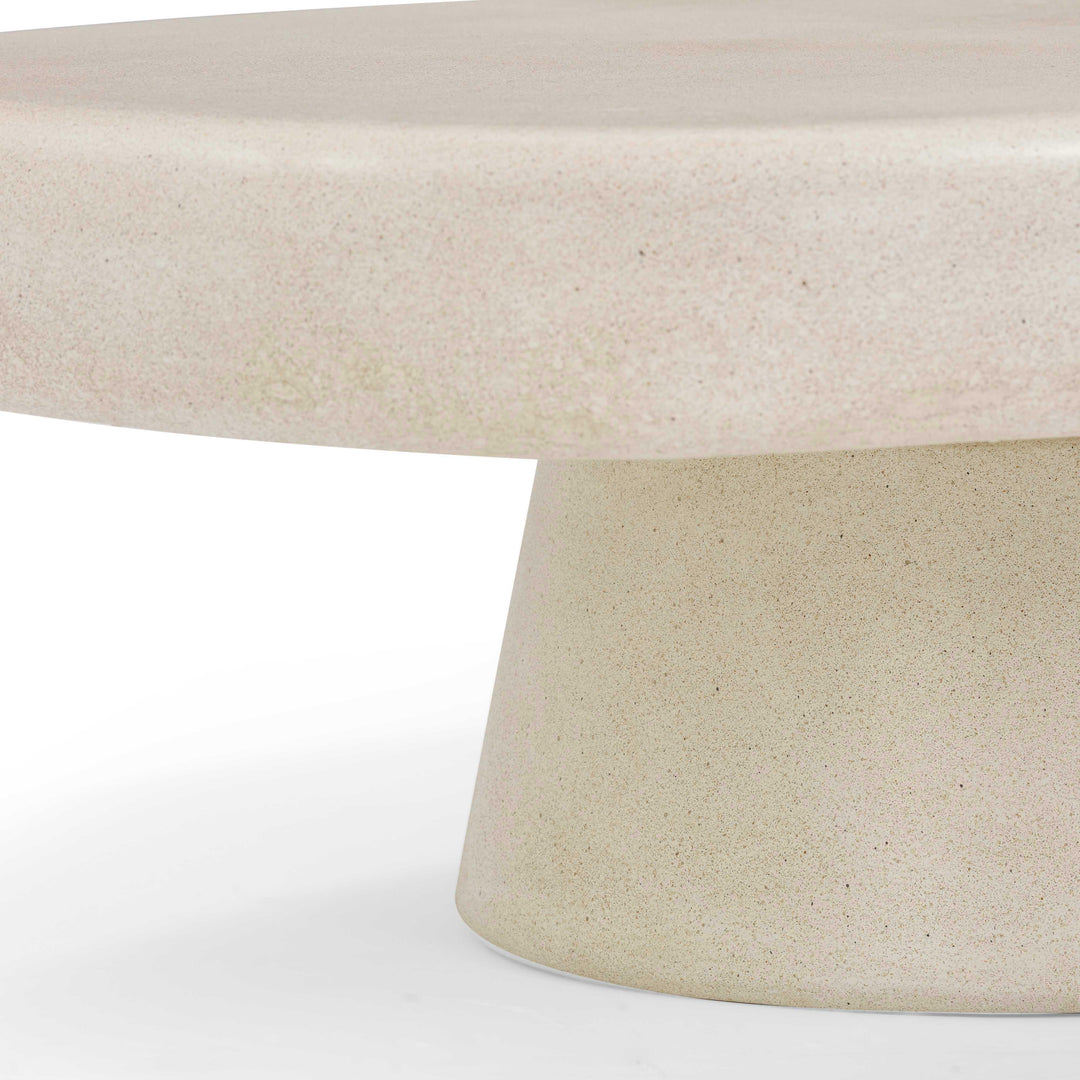 Darial 46" Sandstone Indoor/Outdoor Coffee Table