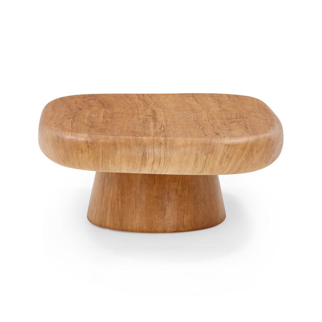 Darial 46" Natural Wood Grain Indoor/Outdoor Coffee Table
