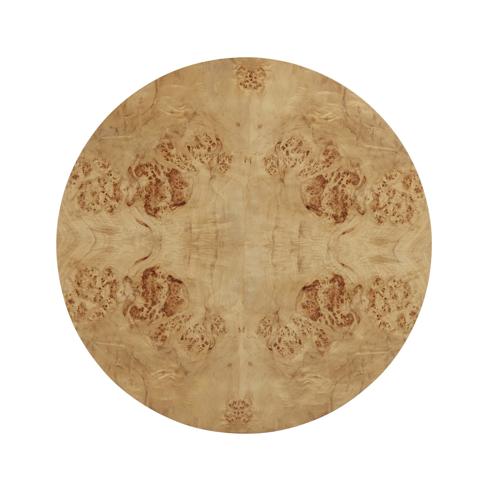 Fig 36" Natural Burl Drum Round Coffee Table
