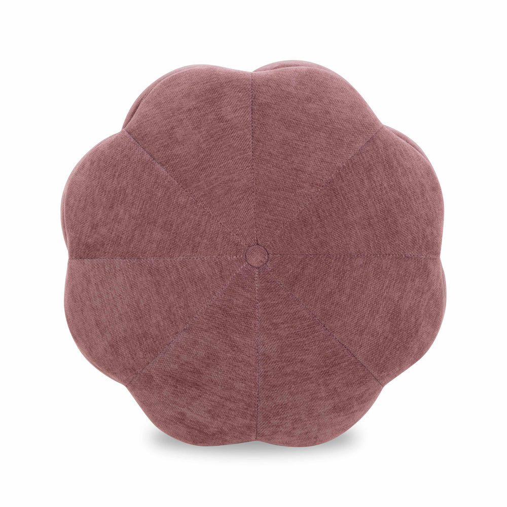 Fleur Textured Performance Velvet Storage Ottoman - Mauve
