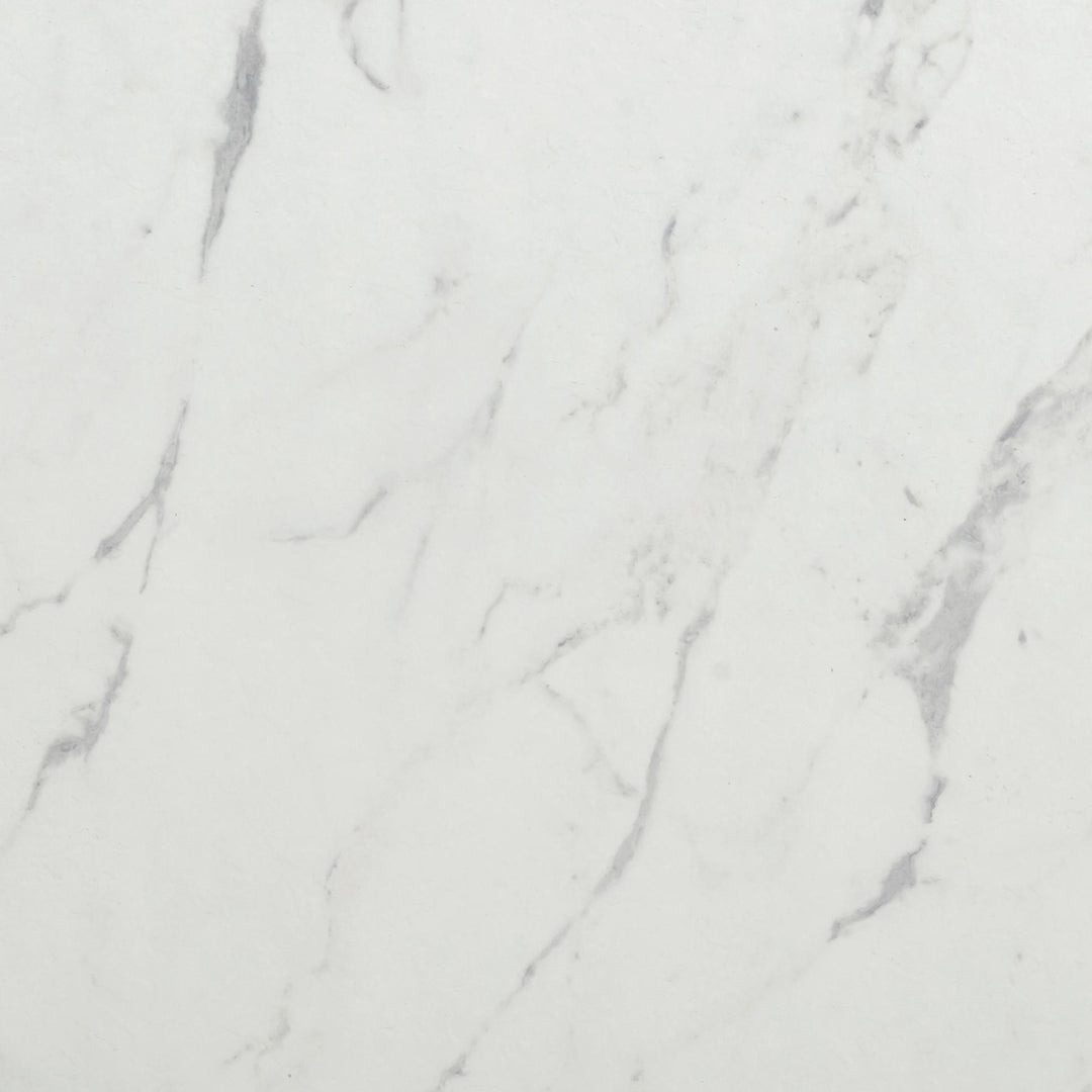 Romy 47" White Marble Rectangular Coffee Table