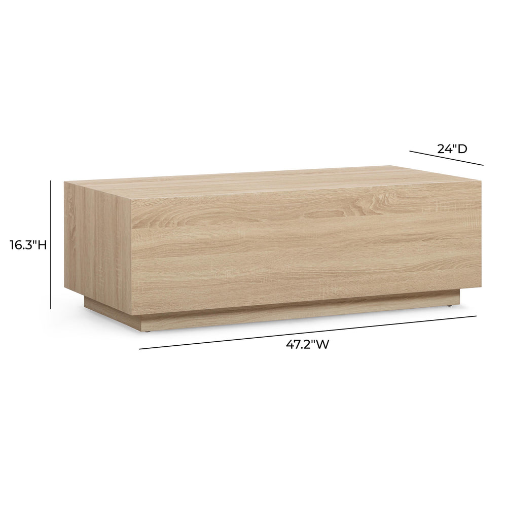 Romy 47" Faux Wood Rectangular Coffee Table
