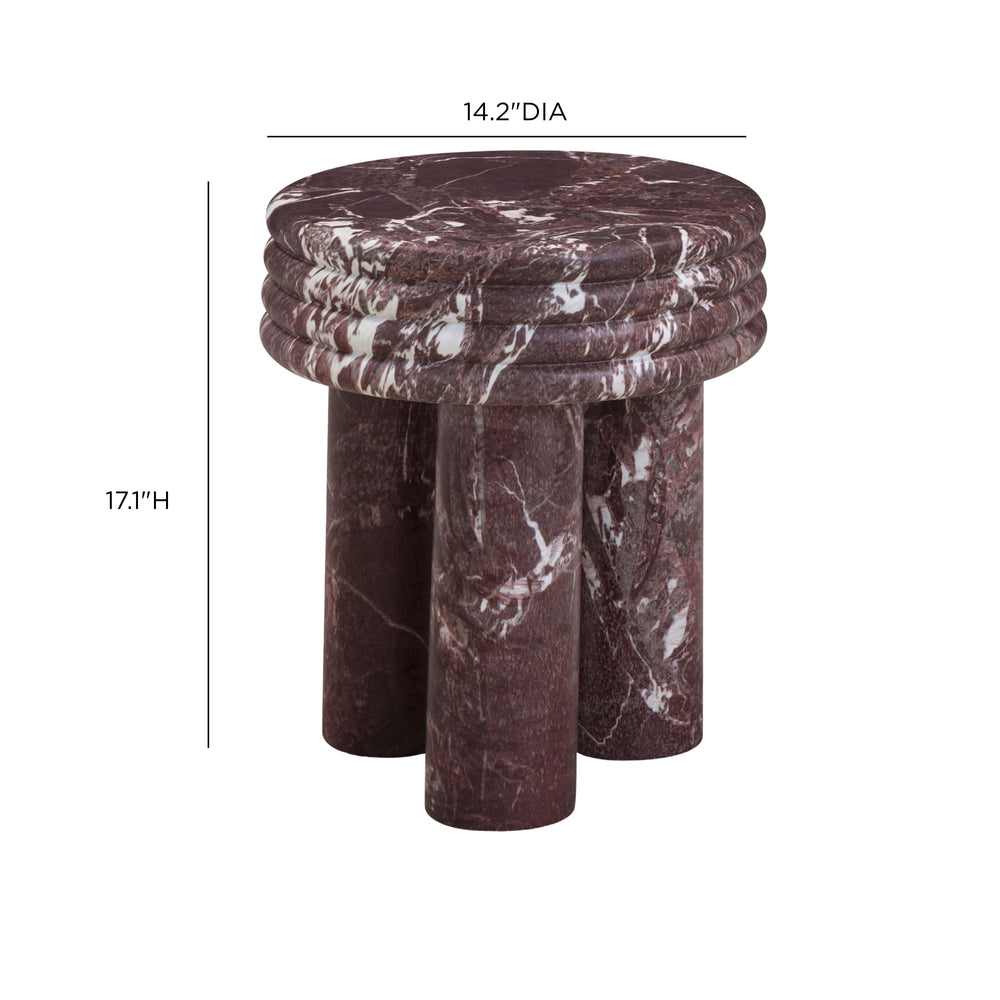 Delta Concrete Indoor/Outdoor Round Side Table