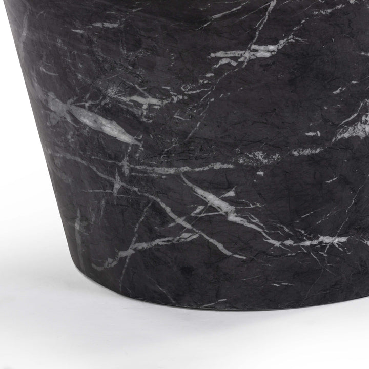 Slab 59" Black Marble Concrete Indoor/Outdoor Coffee Table