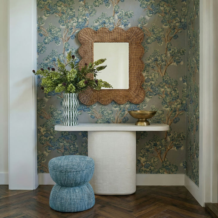 Suraya 55" Ivory Indoor/Outdoor Concrete Console Table