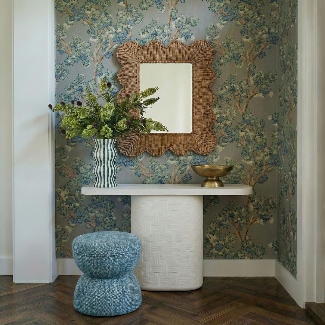 Suraya 55" Ivory Indoor/Outdoor Concrete Console Table