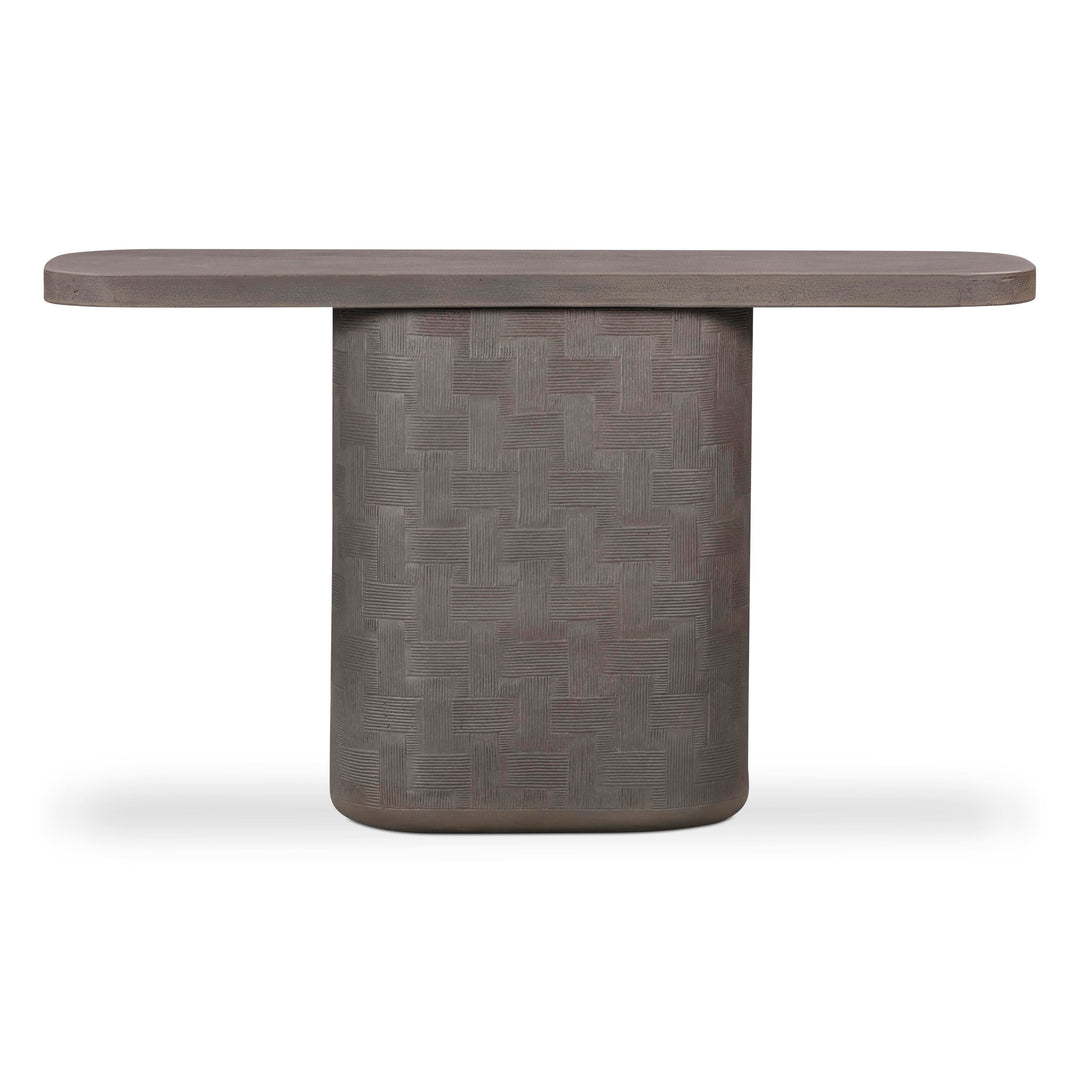 Suraya 55" Indoor/Outdoor Concrete Console Table