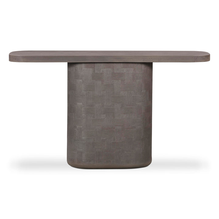 Suraya 55" Dark Umber Indoor/Outdoor Concrete Console Table