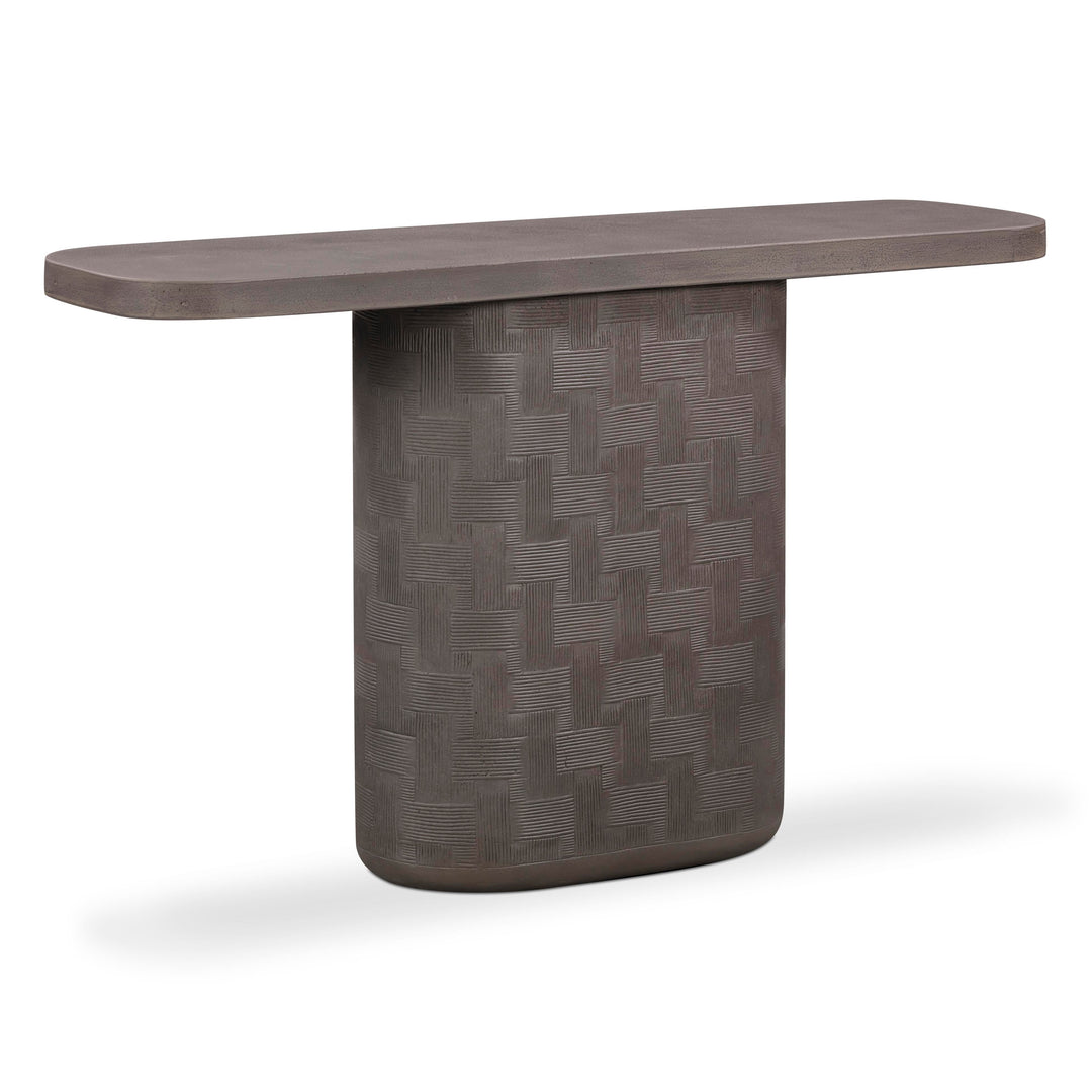 Suraya 55" Dark Umber Indoor/Outdoor Concrete Console Table