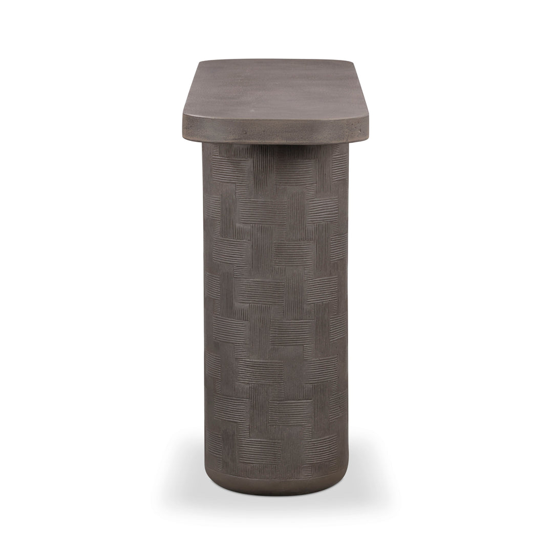 Suraya 55" Dark Umber Indoor/Outdoor Concrete Console Table