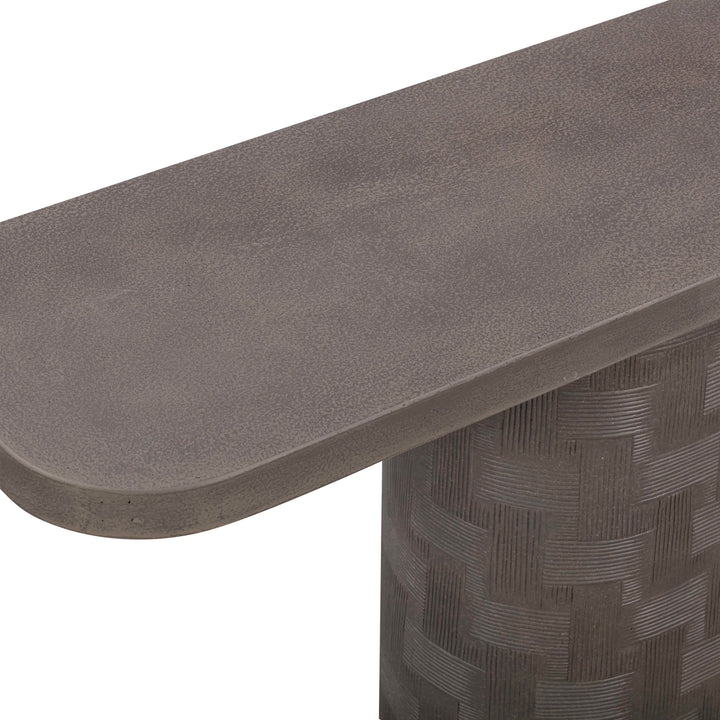 Suraya 55" Dark Umber Indoor/Outdoor Concrete Console Table