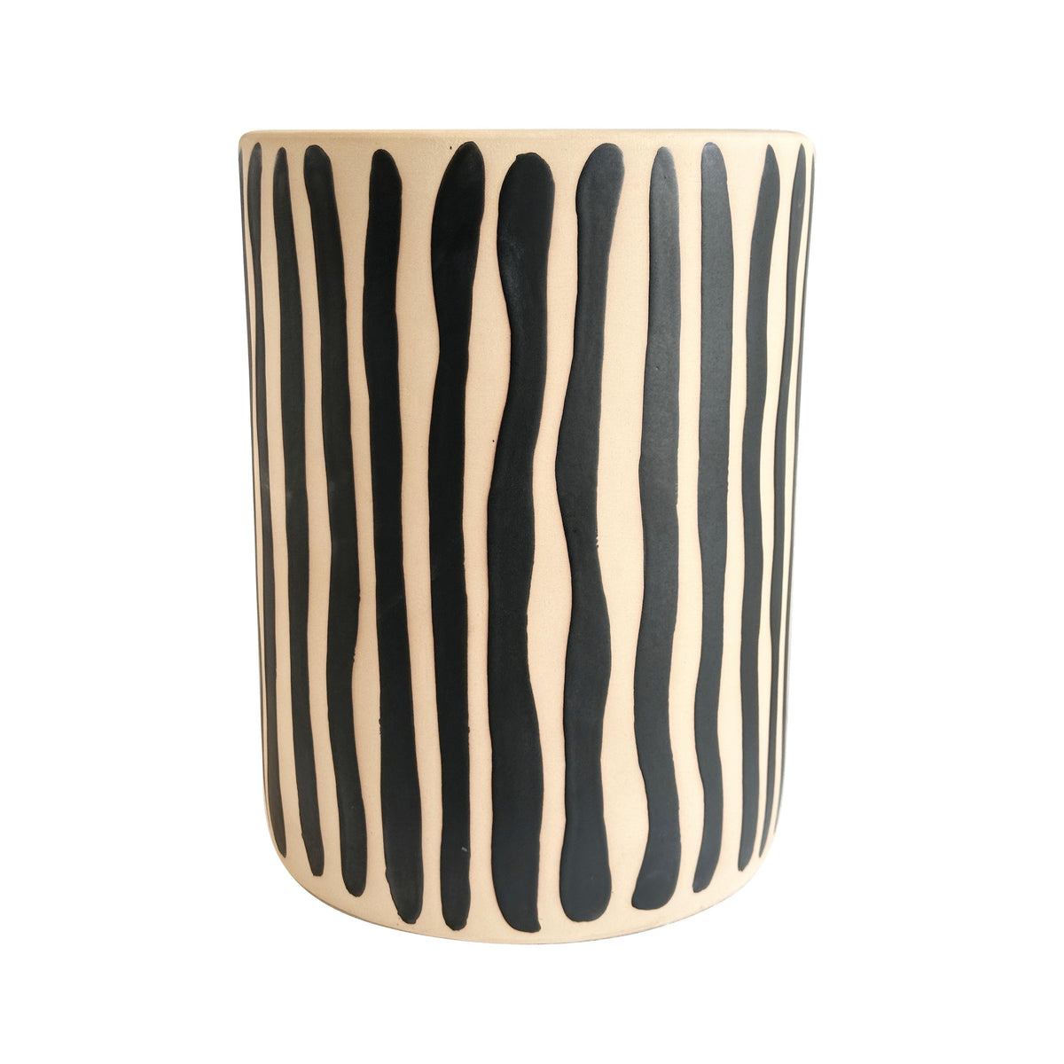 Tempest Indoor/Outdoor Ceramic Table in Stripes