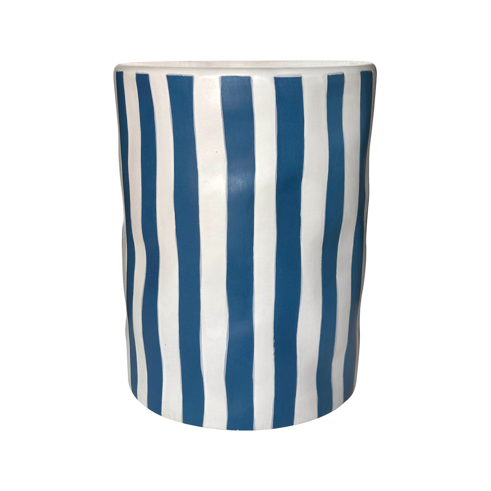 Tempest Indoor/Outdoor Ceramic Table in Stripes