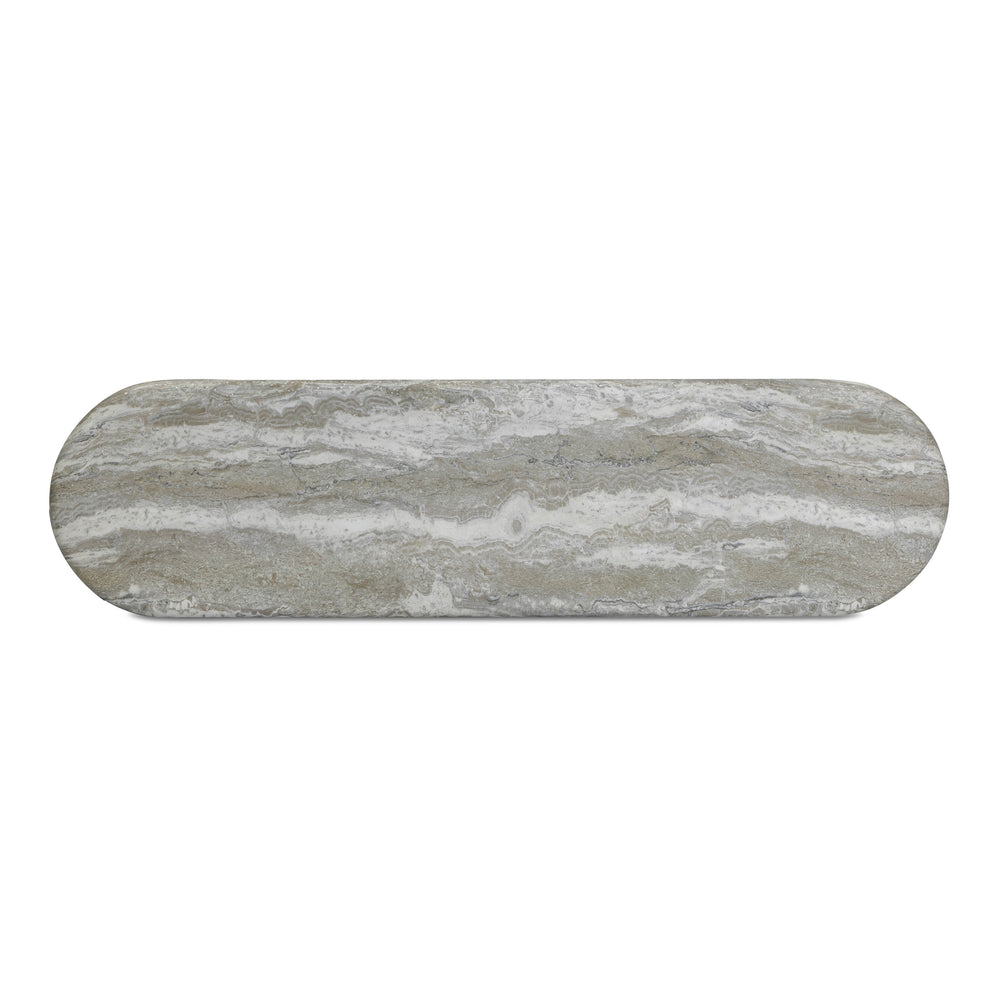 Hyre 59" Faux Stone Indoor/Outdoor Concrete Console Table