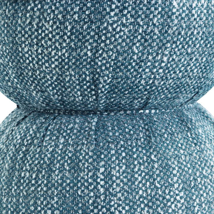 Tomlin Ruched Performance Fabric Game Ottoman