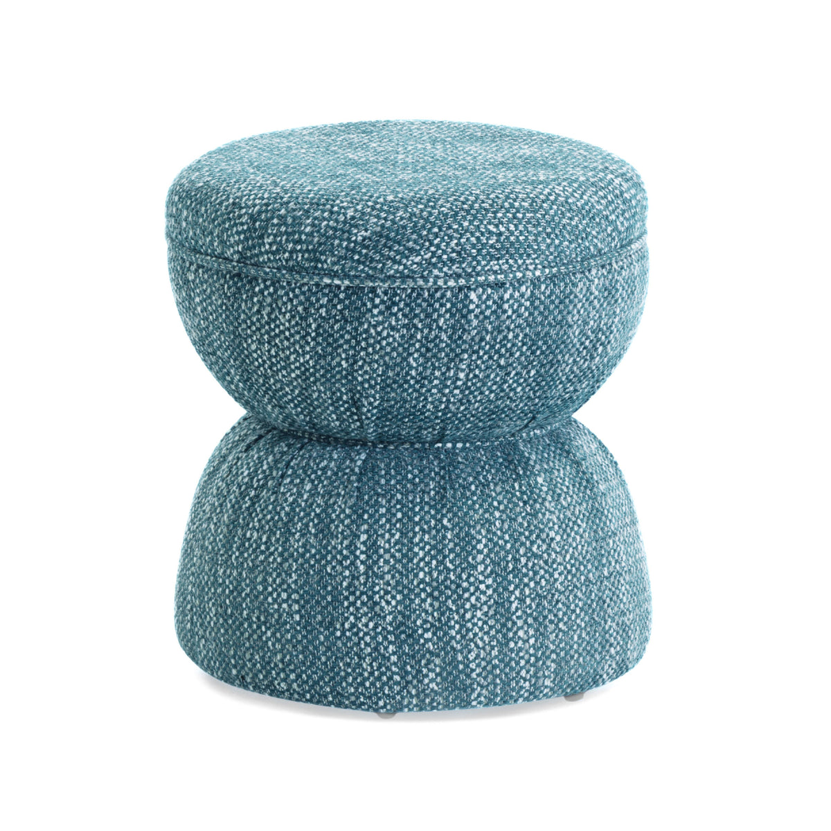 Tomlin Ruched Performance Fabric Game Ottoman