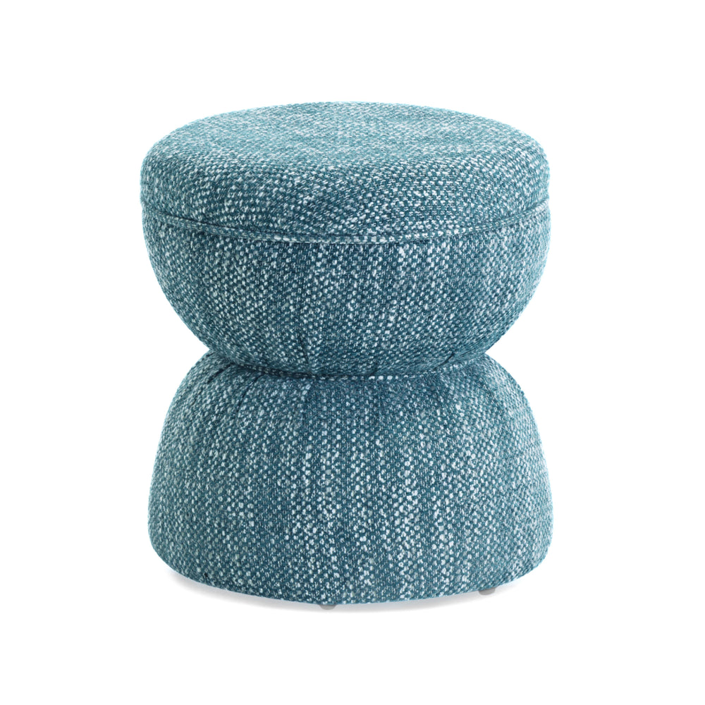 Tomlin Ruched Performance Fabric Game Ottoman