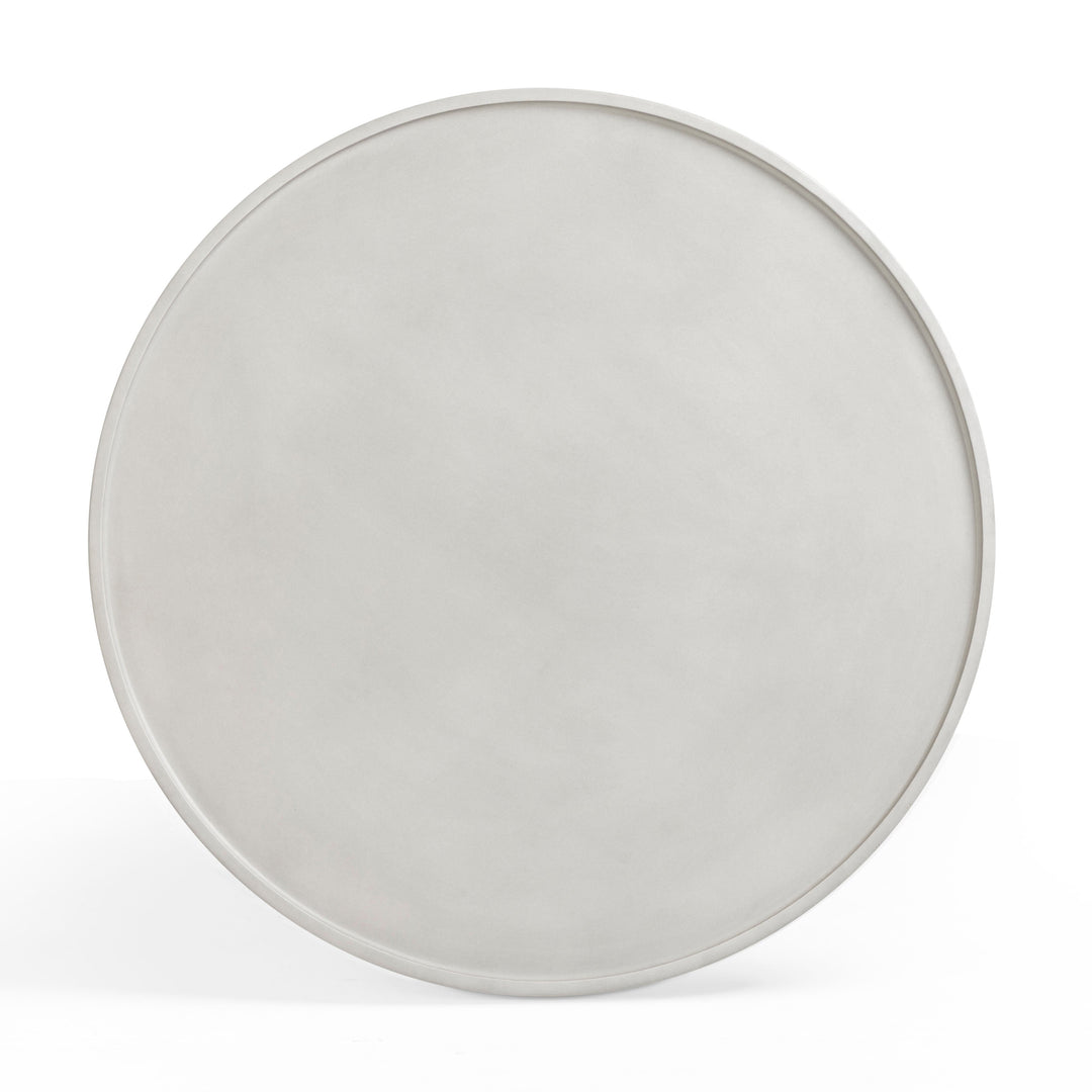 Darcy 36" White Concrete Indoor/Outdoor Round Coffee Table