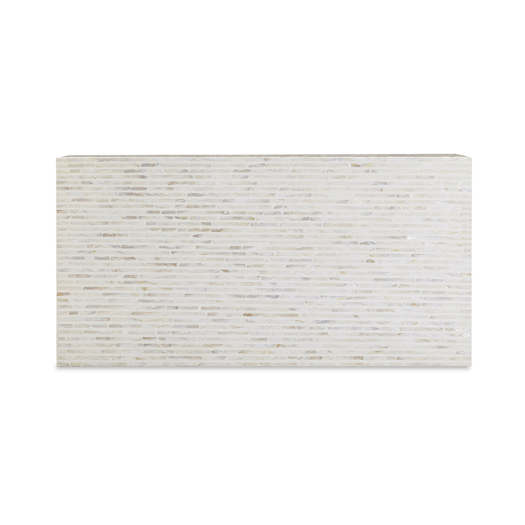 Earl 48" Cream Mother of Pearl Shell Rectangular Coffee Table