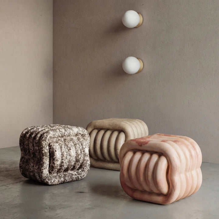 Love Knot Concrete Indoor/Outdoor Accent Stool