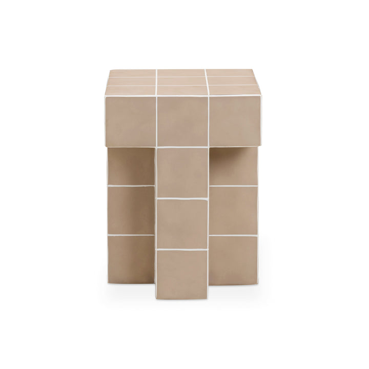 Alma Tile Concrete Indoor/Outdoor Side Table