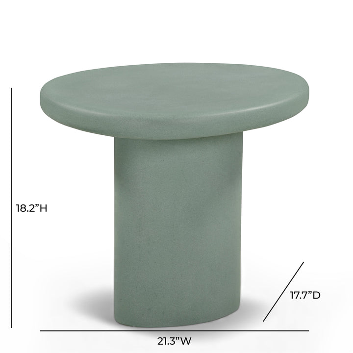 Jade Concrete Indoor/Outdoor Side Table
