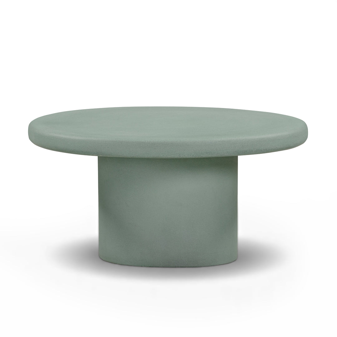 Jade 28" Green Concrete Indoor/Outdoor Coffee Table