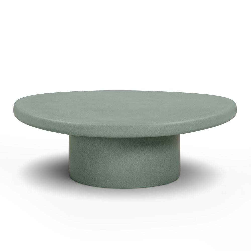 Jade 34" Green Concrete Indoor/Outdoor Coffee Table