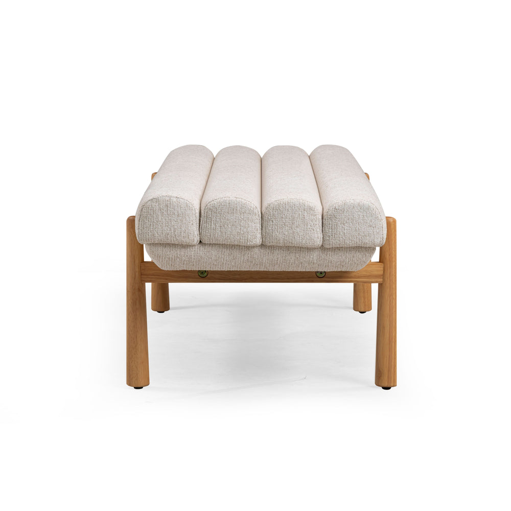 Julianna 56" Textured Performance Fabric Bench