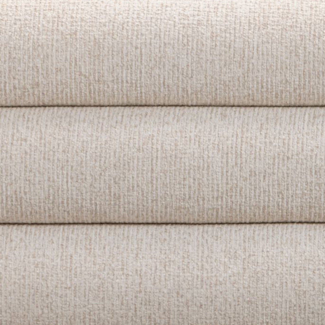 Julianna 56" Cream Textured Performance Fabric Bench