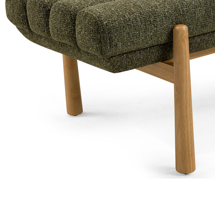 Julianna 56" Green Textured Performance Fabric Bench