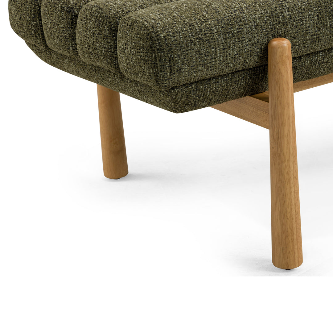 Julianna 56" Green Textured Performance Fabric Bench