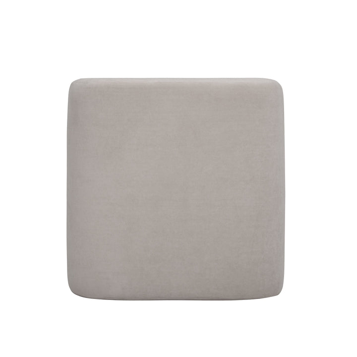 Desi Performance Velvet Ottoman
