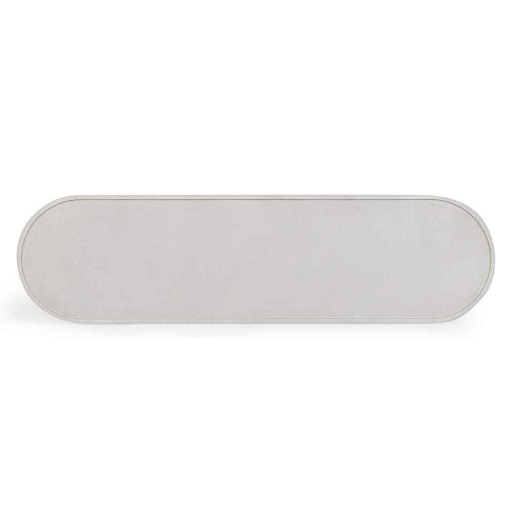 Darcy 59" White Concrete Indoor/Outdoor Console Table