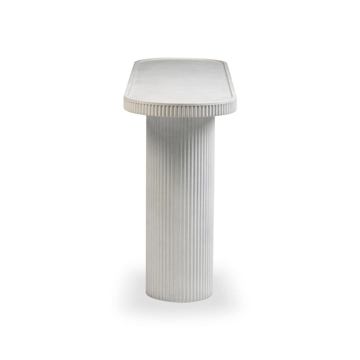 Darcy 59" White Concrete Indoor/Outdoor Console Table