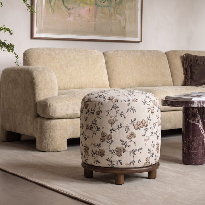 Bisou Performance Jacquard Ottoman