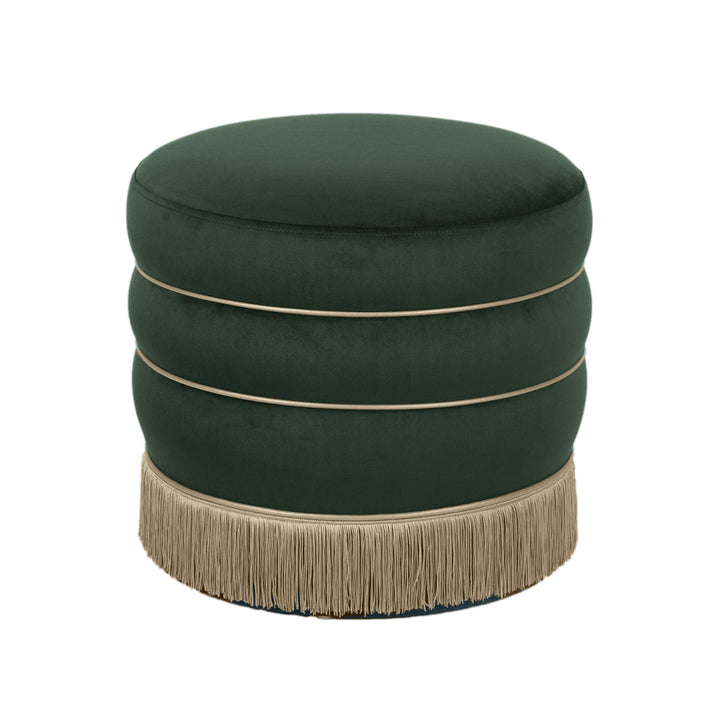 Lakka Performance Velvet Ottoman